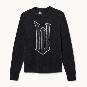 Wicked Joe Fresh Black Sweater with White W Design
